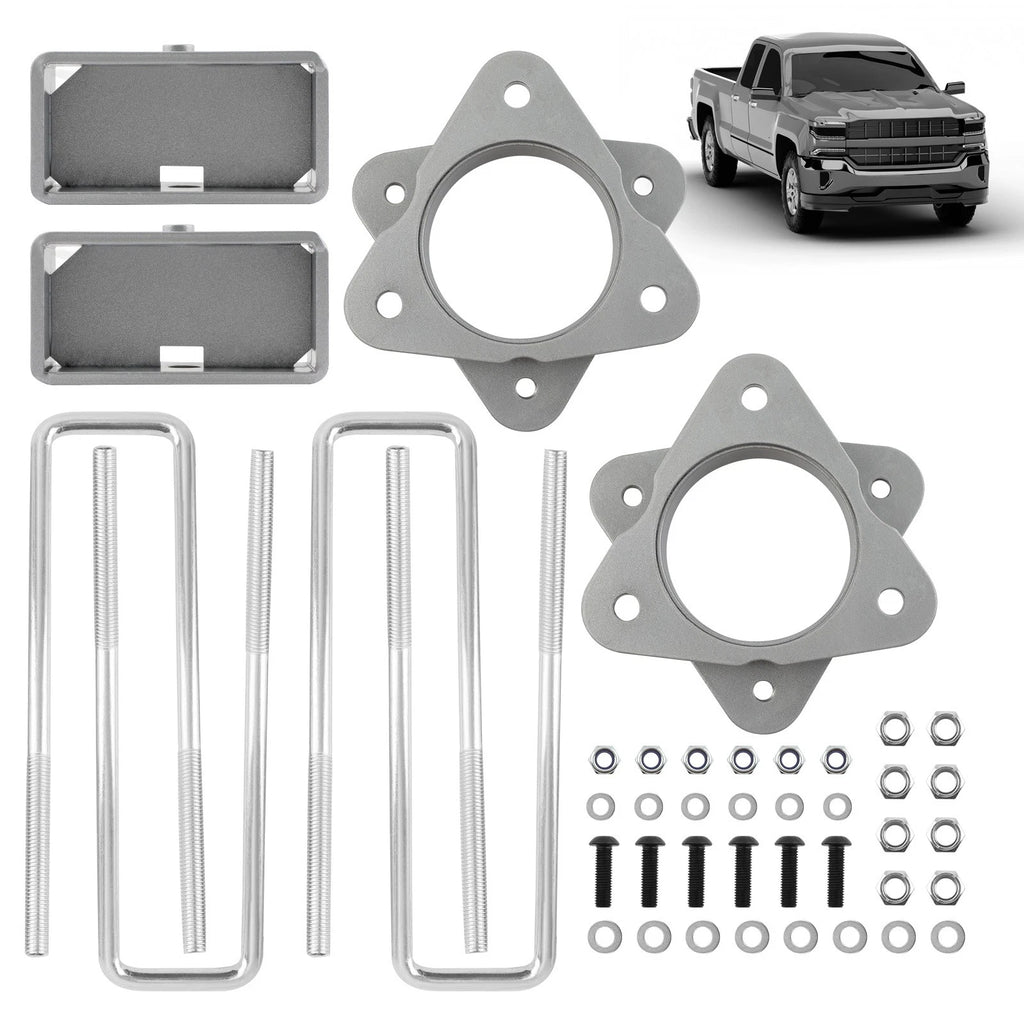 3" Front & Rear Leveling Lift Kit for Chevy Silverado GMC Sierra 1500 (2007-2020)