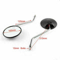 10mm Black Rear Side View Mirrors for Honda XR250 XR400 XR600 TLR200 XL100
