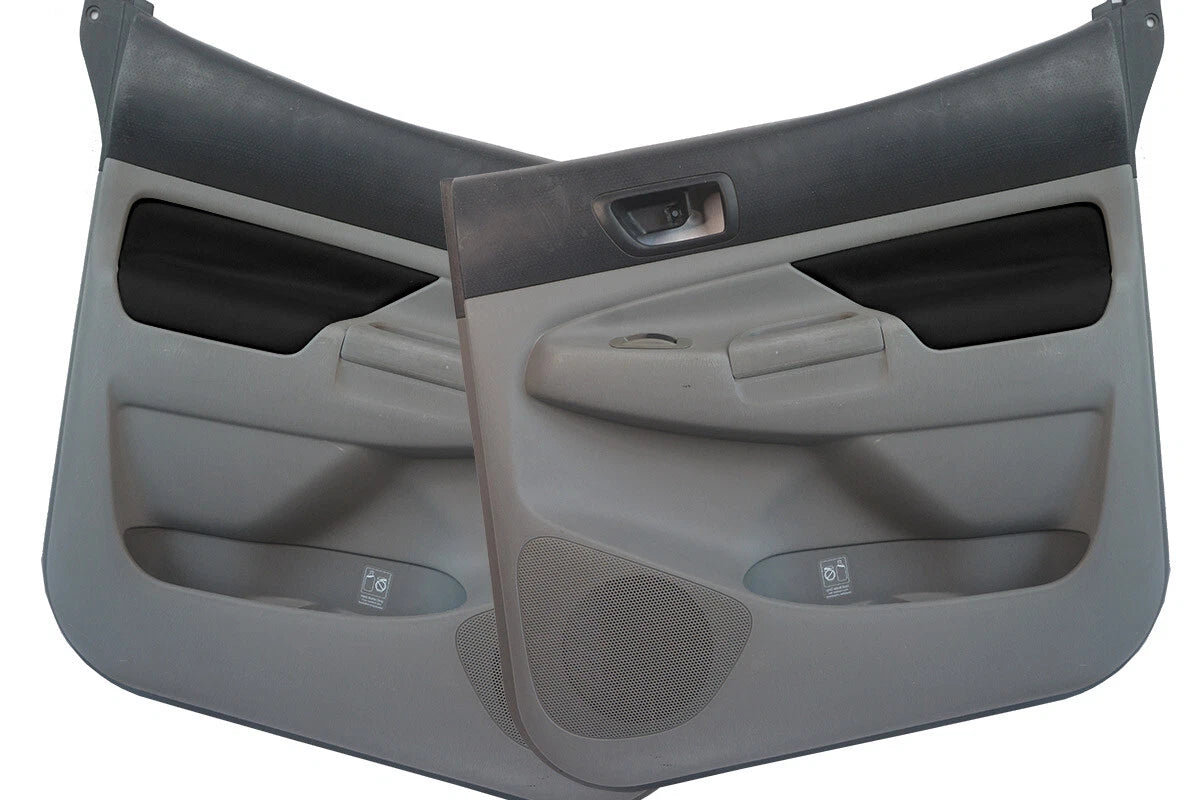 Front Insert Door Panel Cover for Toyota Tacoma (2005–2015) Black Leather