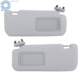 Set of 2 Sun Visors for Toyota Corolla (2009–2013) Gray W/Mirror