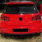 Rear Bumper Lip Diffuser Spoiler for VW Golf 6 MK6 GTI (2010–2014)