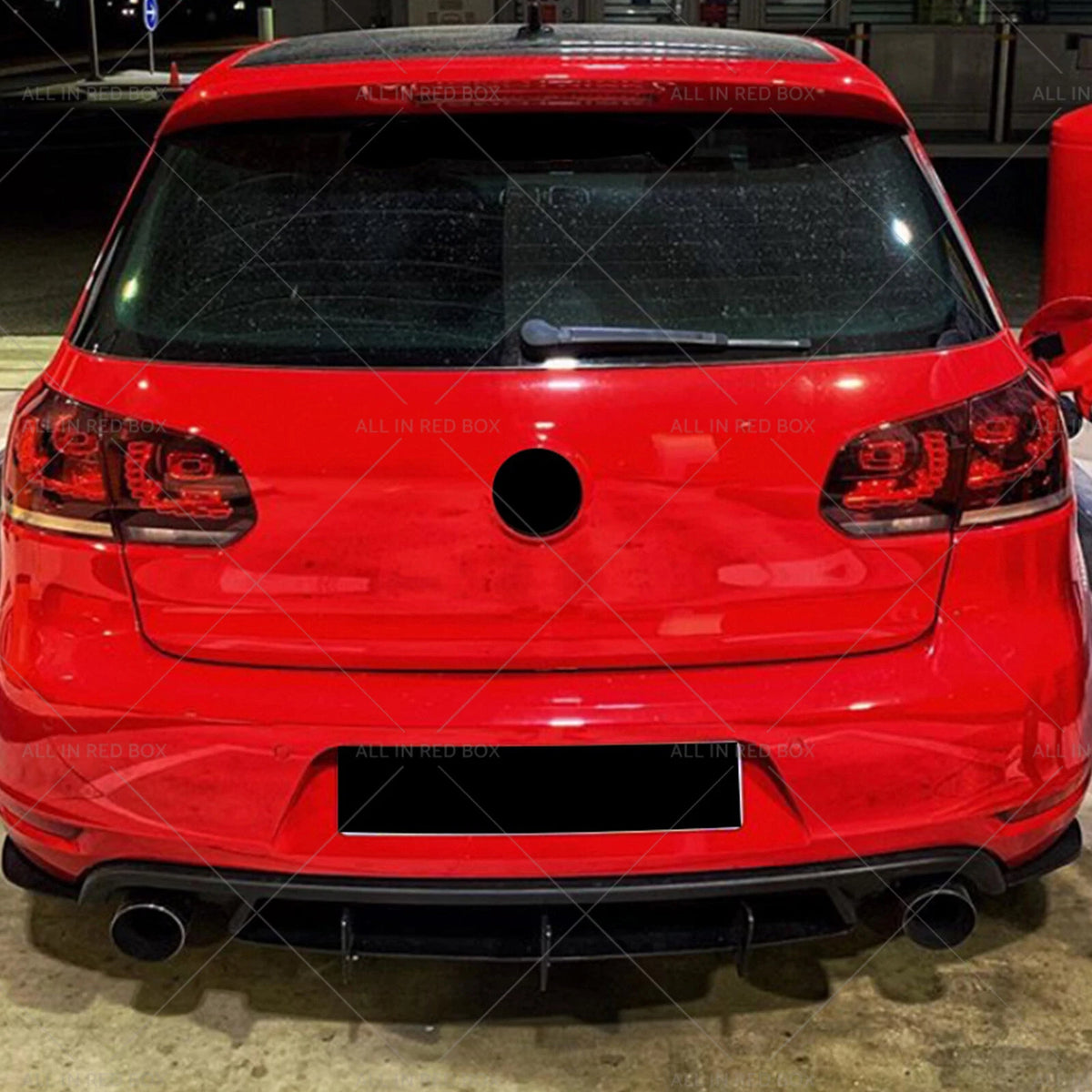 Rear Bumper Lip Diffuser Spoiler for VW Golf 6 MK6 GTI (2010–2014)