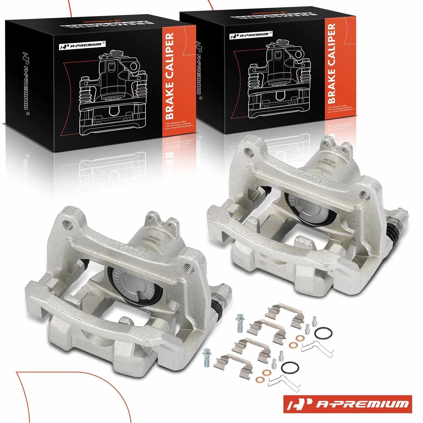 2X Rear Disc Brake Caliper w/ Bracket for Chevrolet Camaro (2016–2020)