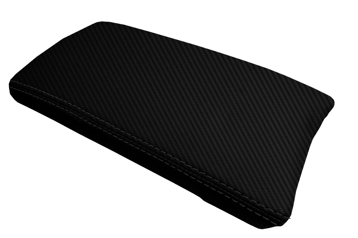 Console Lid Armrest Cover for Toyota Prius (2010–2015) Carbon Fiber Black