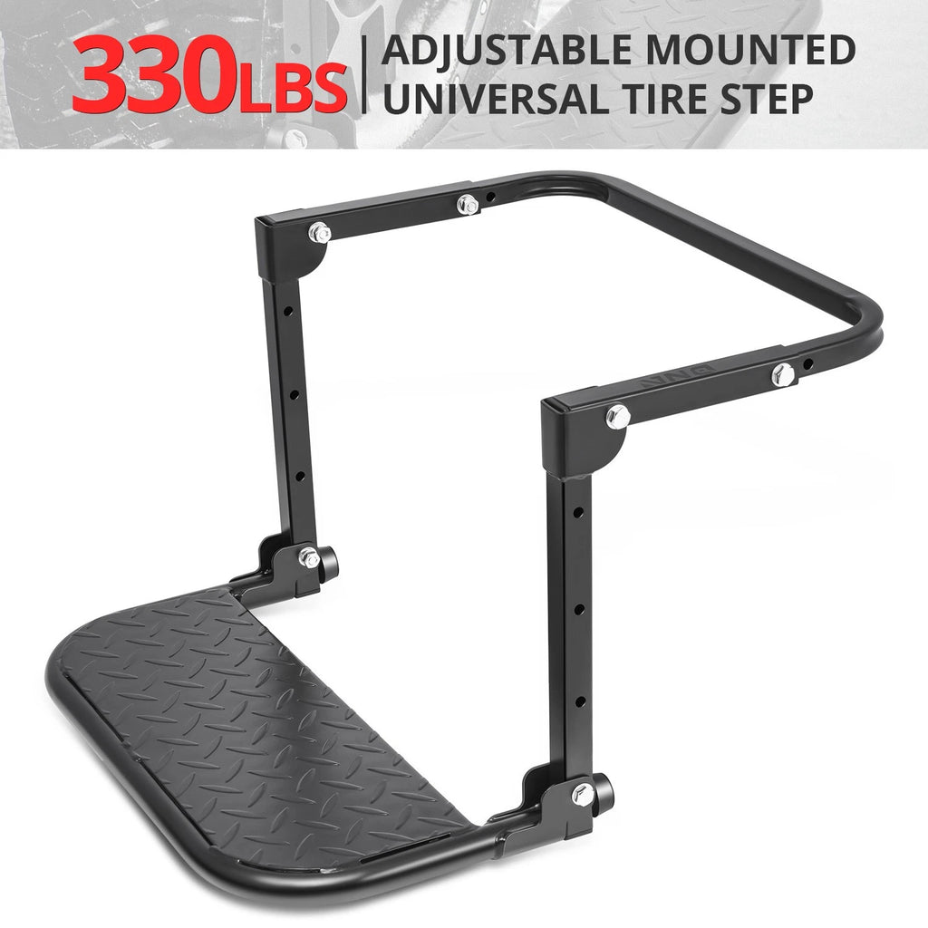 330 LBs Universal Wide Adjustable Tire Step for Truck SUV Pickup (9"-13")