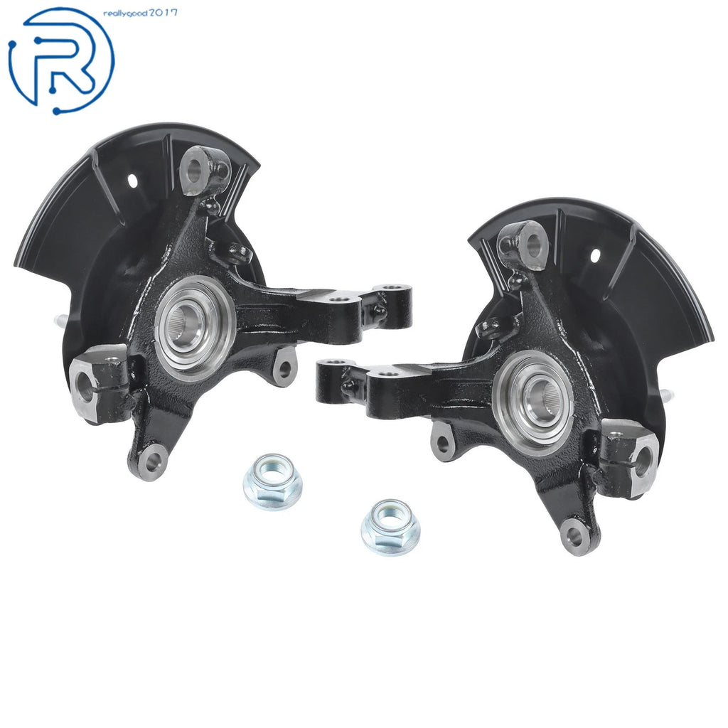 2X Front Wheel Hub Bearing Steering Knuckle Assembly for Ford Edge (2011–2014)