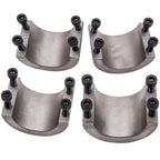 Set of 4 Steel Tube Clamps for Roll Cage Mounts (1.75")