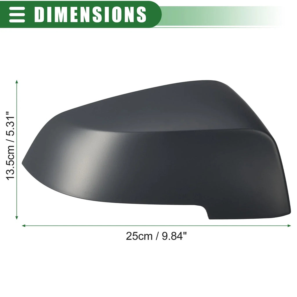 Right Side Rearview Mirror Cap for BMW 528i (2011-2016) Deep Gray