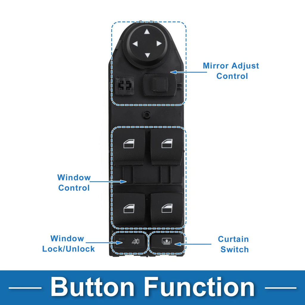 Power Window Switch for BMW 525i (2004–2005) No. 61316951914