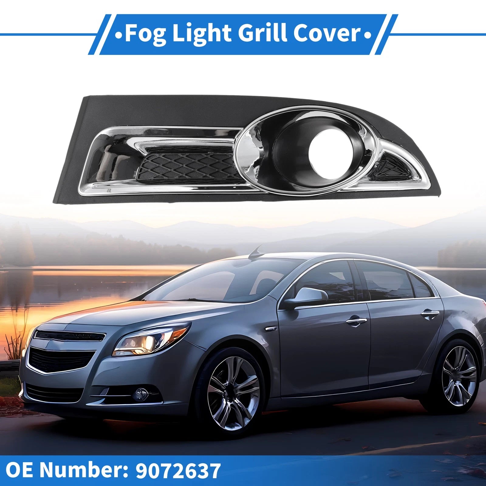 1 Pc Fog Light Grill for Chevrolet Epica (2010–2012) No. 9072637