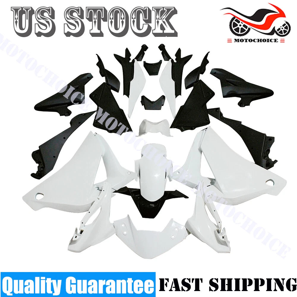 Fairing Bodywork Kit for Honda CBR250R (2011–2013) - Unpainted ABS Plastic