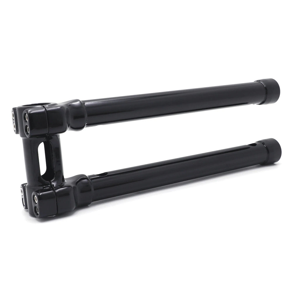 CNC Black Bolt-on 14" Riser Top Clamp for Harley Touring FLHR (1 1/4")