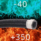 6AN 16FT Nylon Steel Braided Oil Fuel Line Hose with Swivel Fitting
