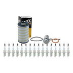 Wix Engine Oil Filter & NGK 16 Laser Iridium Spark Plugs for W164 ML500 (2006–2011)