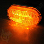8X Amber LED 4" Side Marker Lamp for Motor Home