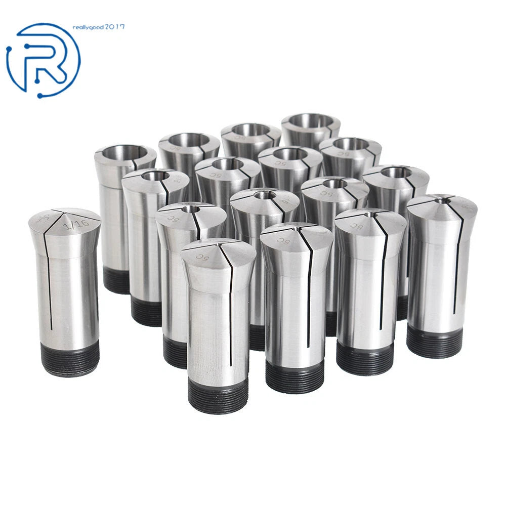 5C Hex/Square/Round Collet Set for Emergency Use and Collet Stop