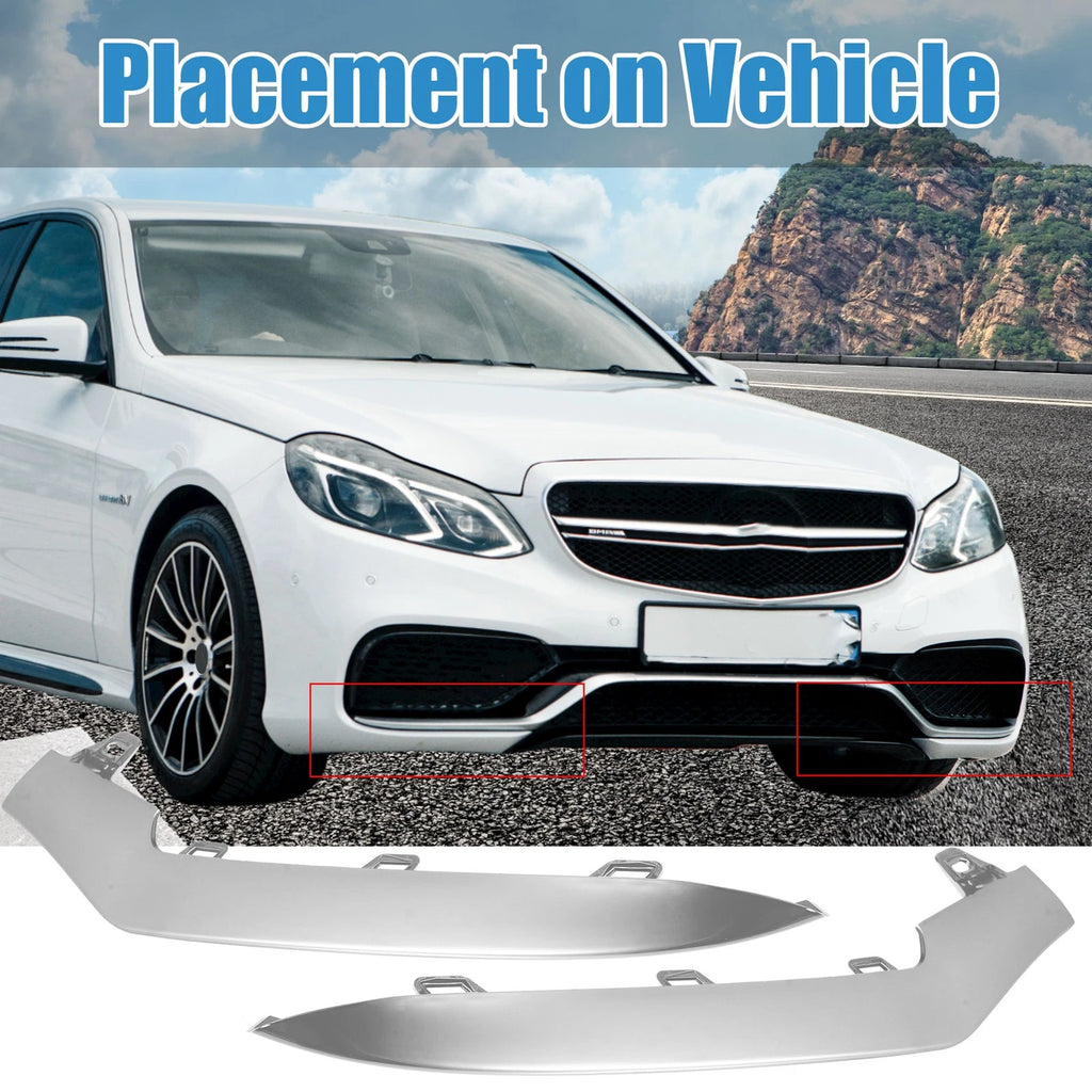 Pair Front Bumper for Mercedes Benz A2128852774 A2128852874 (2012–2018)