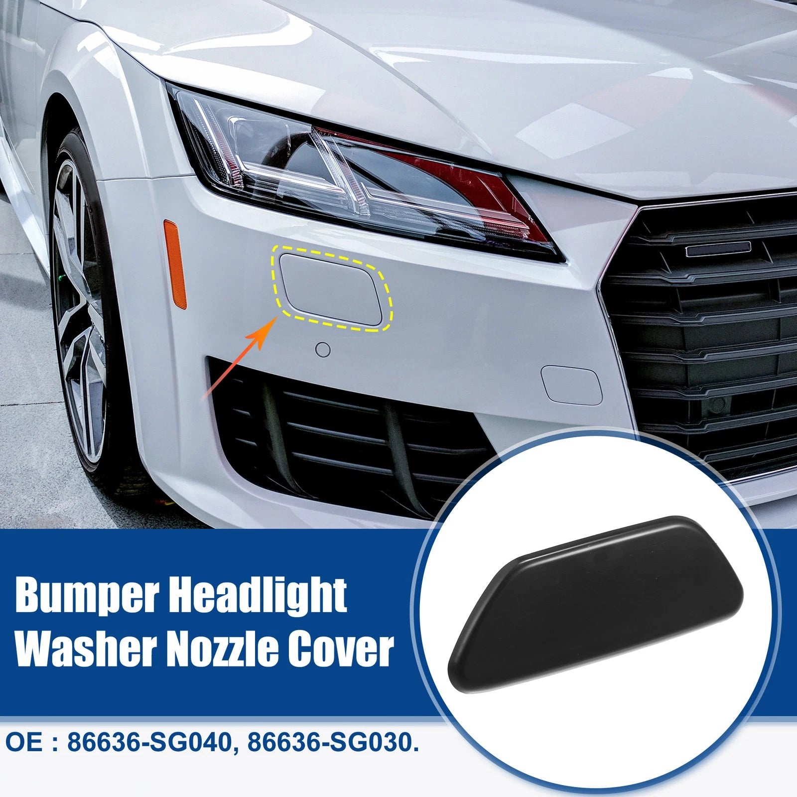 Front Left Headlight Washer Spray Nozzle Cap for Subaru Forester (2014–2018)