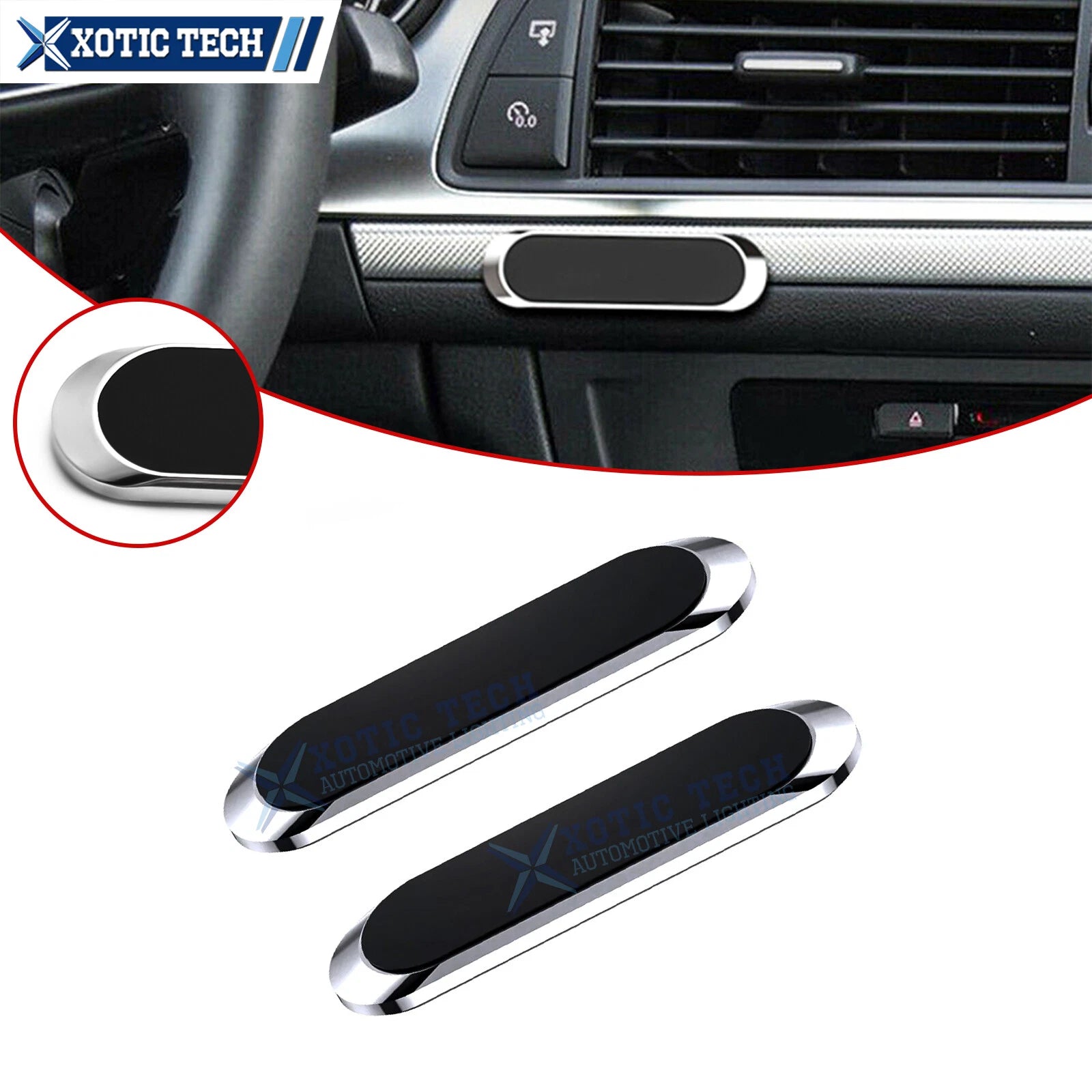Magnetic Car Phone Holder Stand for iPhone (Pack of 2) (2019–2024)