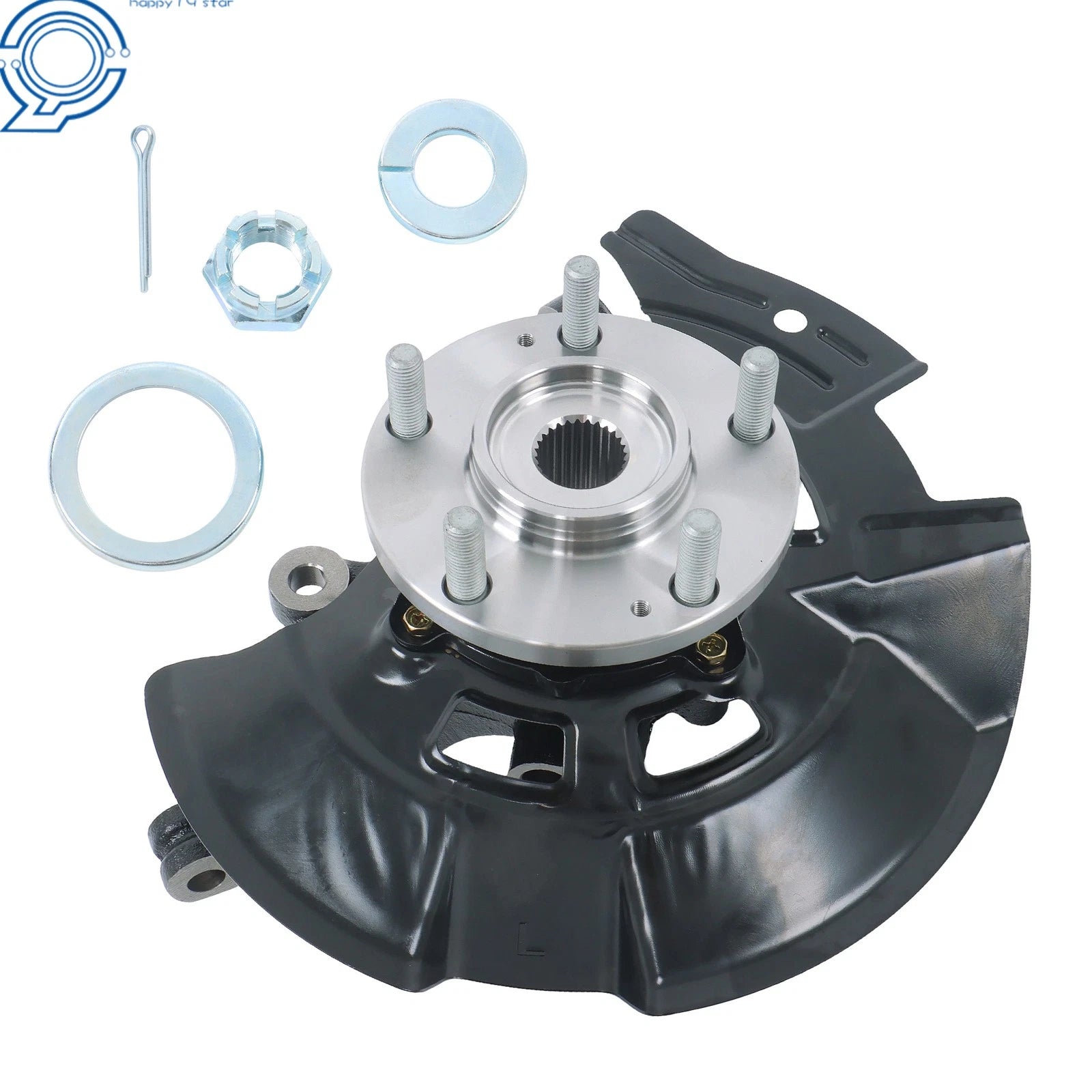 Wheel Hub Bearing Knuckle for Hyundai Sonata (2011–2013) Front Driver Side