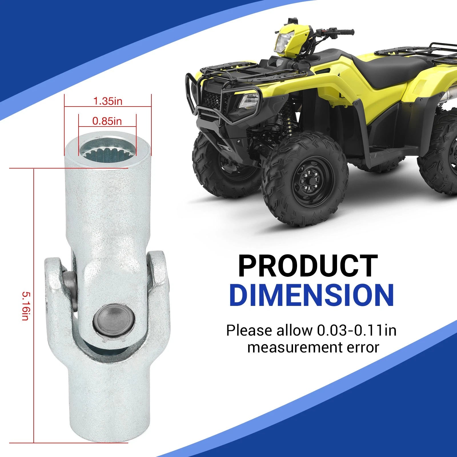 U-Joint Yoke Joint 40210-HN7-010 for Honda Foreman 500 (2007–2011)