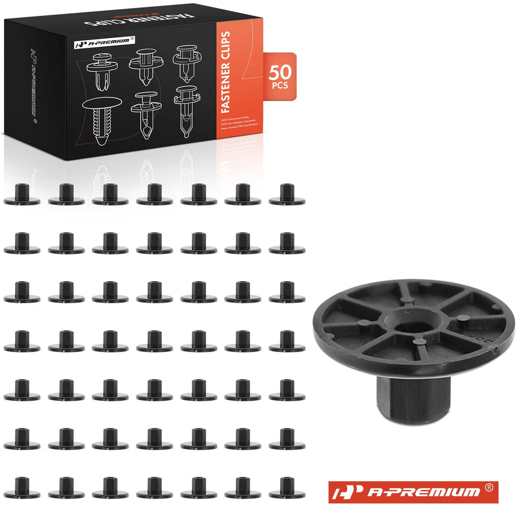 50Pcs Nylon Panel Splash Shield Nut Retainer Clips for Ford