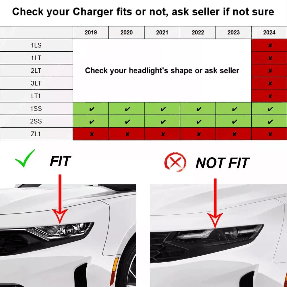 LED Headlight Projector for Chevy Camaro RS/SS (2019–2024)
