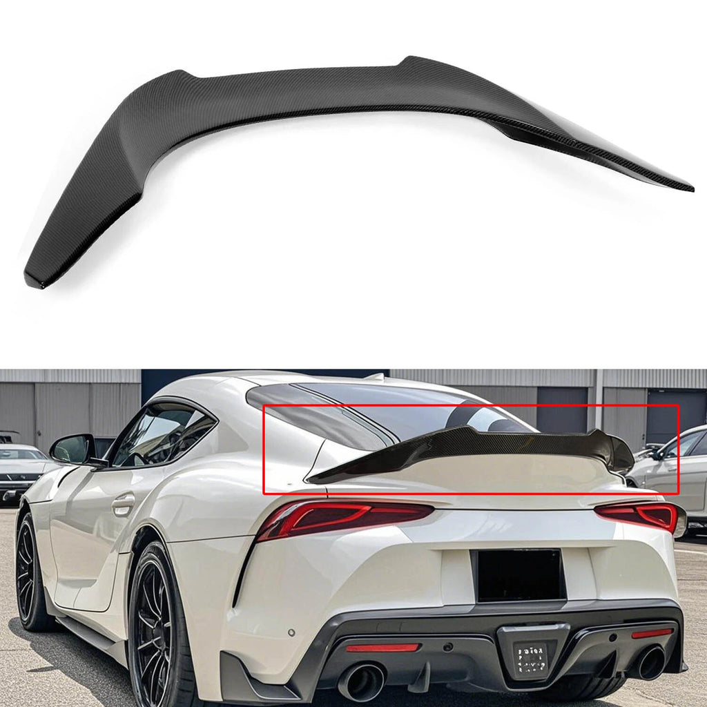 Carbon Style Trunk Spoiler Wing for Toyota Supra GR A90 A91 (2020–2024)