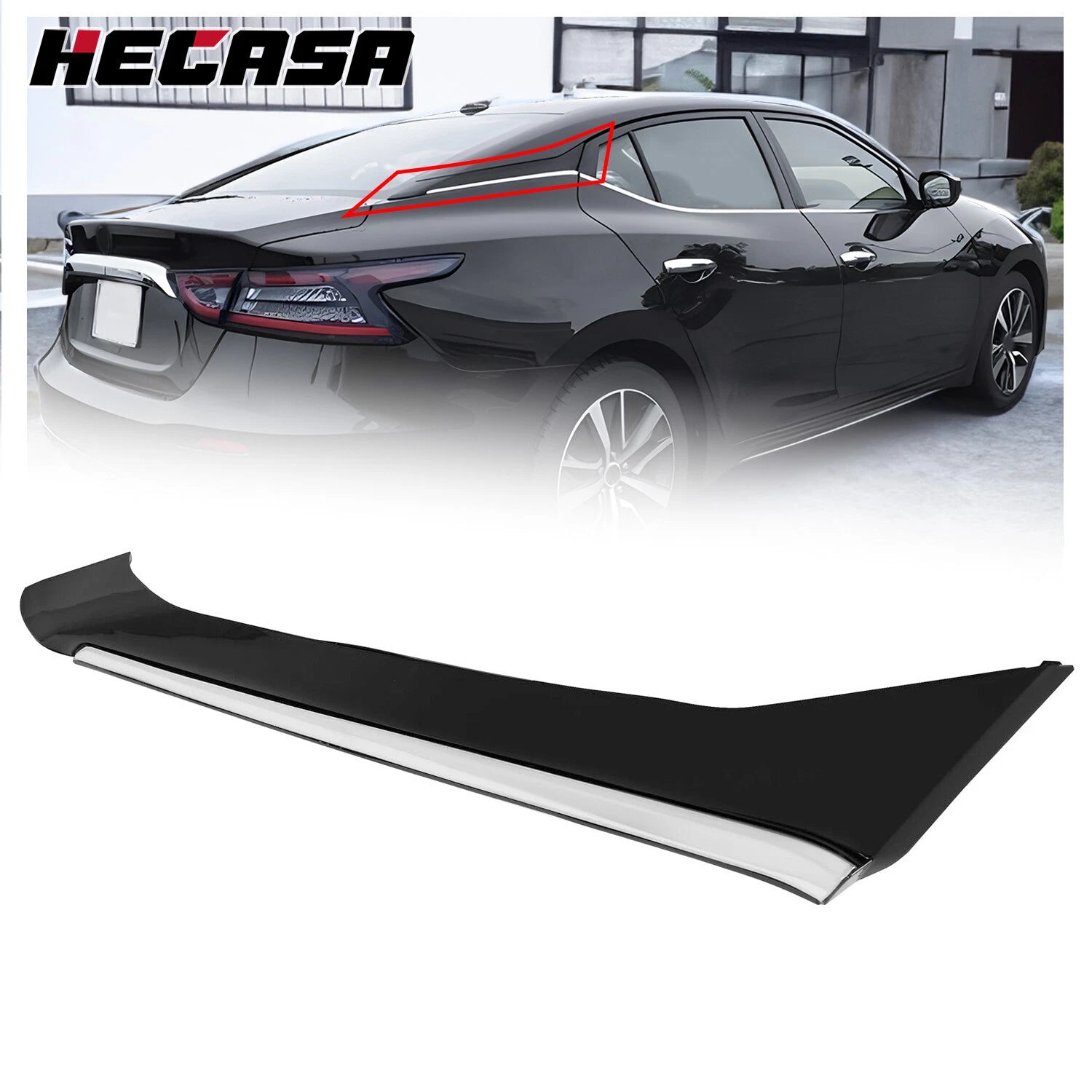 Right Passenger Side Rear Pillar Trim for Nissan Maxima (2016–2021)