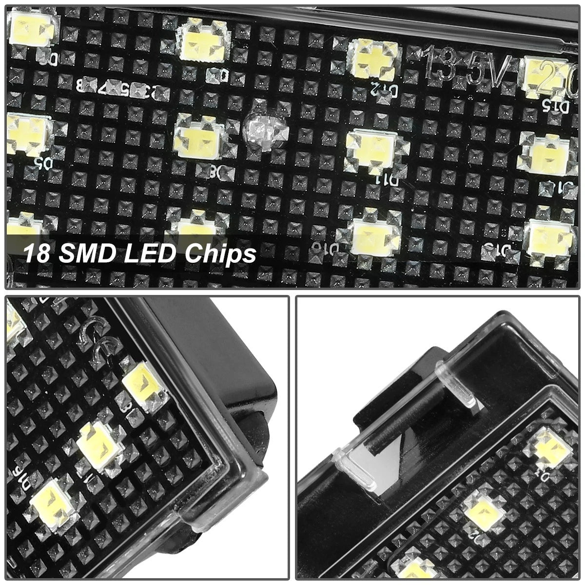 SMD LED License Plate Light Assembly for Cadillac CTS Sedan (2008–2010)