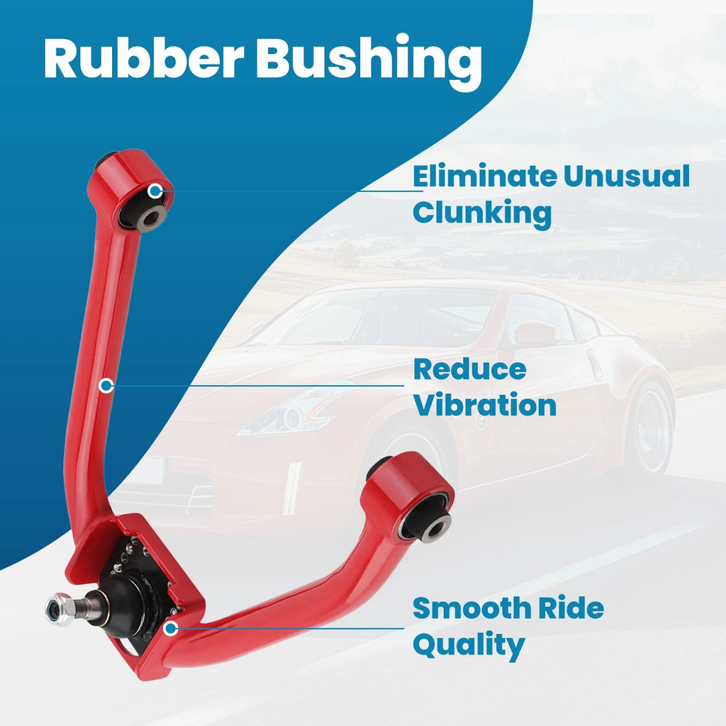 2X Adjustable Front Upper Camber Control Arms Kit for Nissan 350Z (2003–2009)