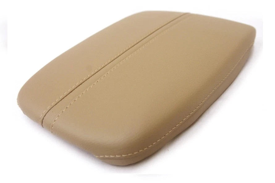 Center Console Lid Armrest Cover for Acura TLX (2015–2020) Beige Synthetic Leather