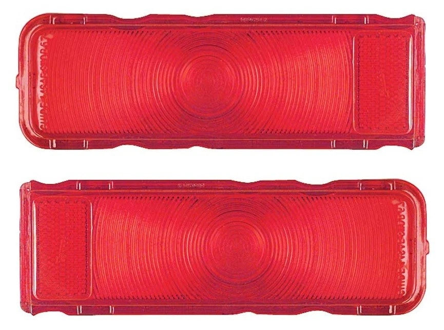 Tail Light Lamp Lens Pair Replacement for 1967 Chevrolet Camaro (Excludes RS)