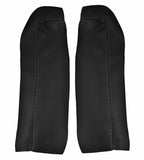 2PC Leather Armrest Door Panel Cover for Nissan 350Z Coupe (2006–2008) Black