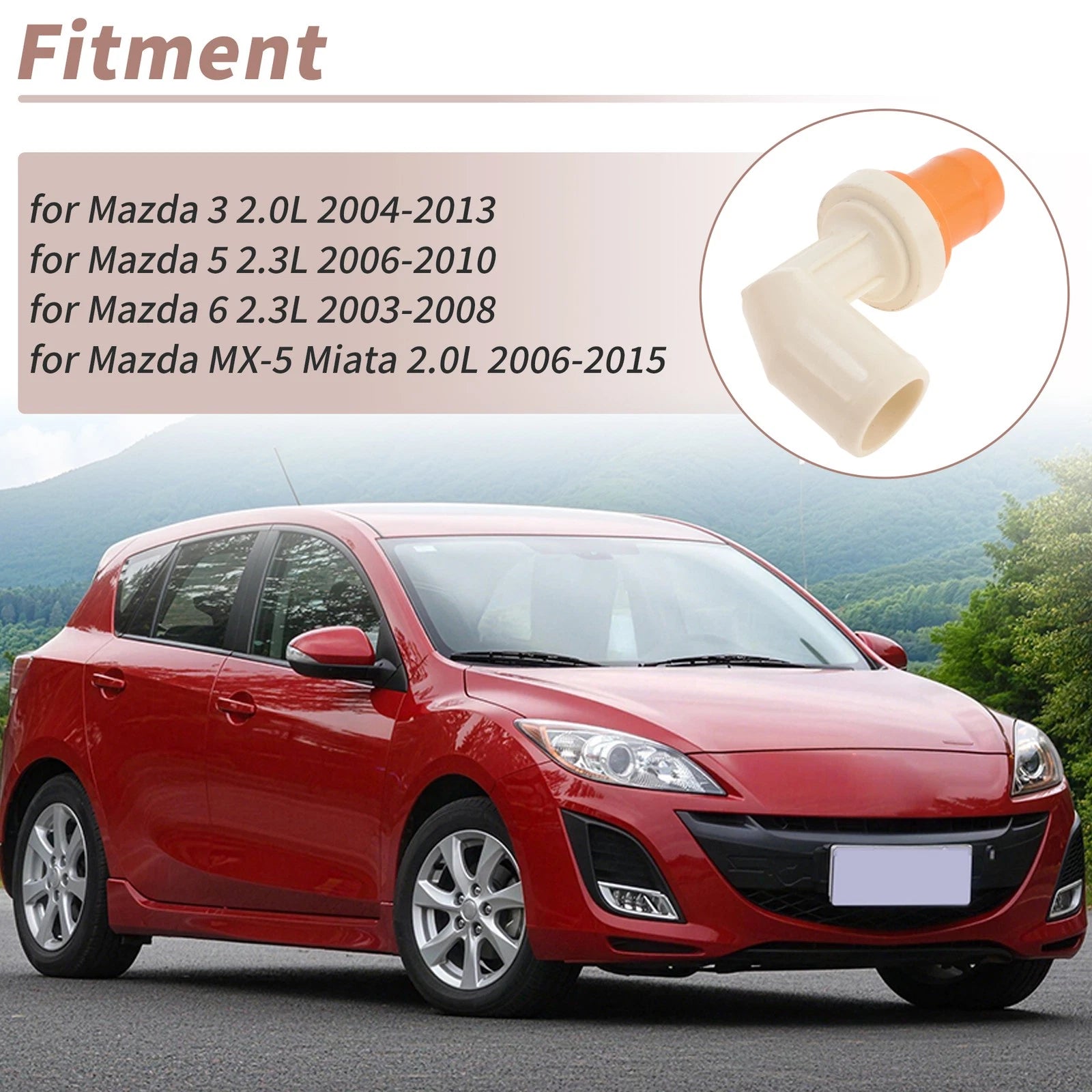 PCV Valve for Mazda 3 2.0L (2004–2013) L32513890A