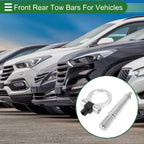 Tow Hook for Mitsubishi Lancer EX (23.6mm Aluminum Alloy, Silver Tone)