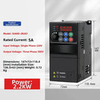 2.2KW VFD Speed Controller for 380V Three Phase Motor (220V Input)