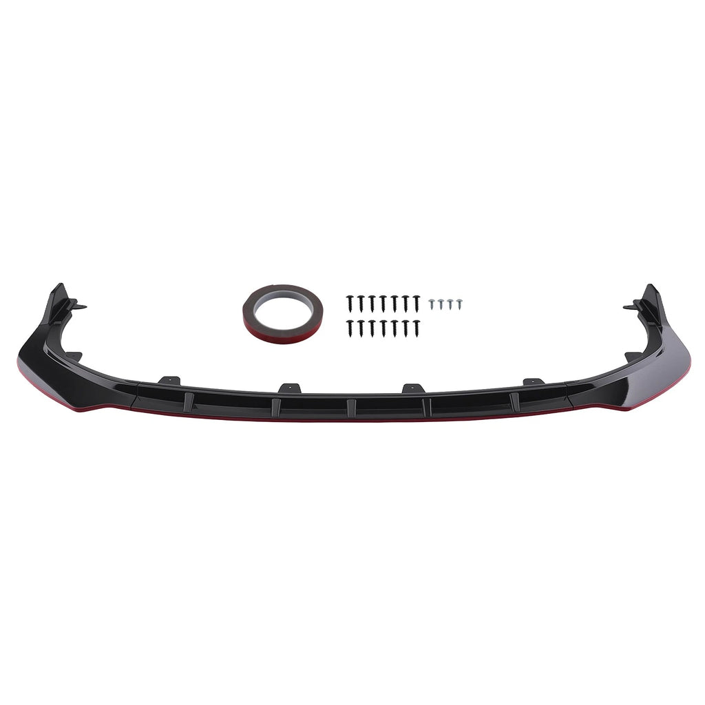 Front Bumper Accent Lip for Toyota Camry SE XSE (2021–2024) Black Red Sport