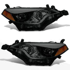 Projector Headlight for Toyota Corolla (2014–2016) Smoked Lens Amber Corner