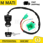 Ignition Switch with 2 Keys for Kawasaki KFX 80 (2003–2006) 27005-S004