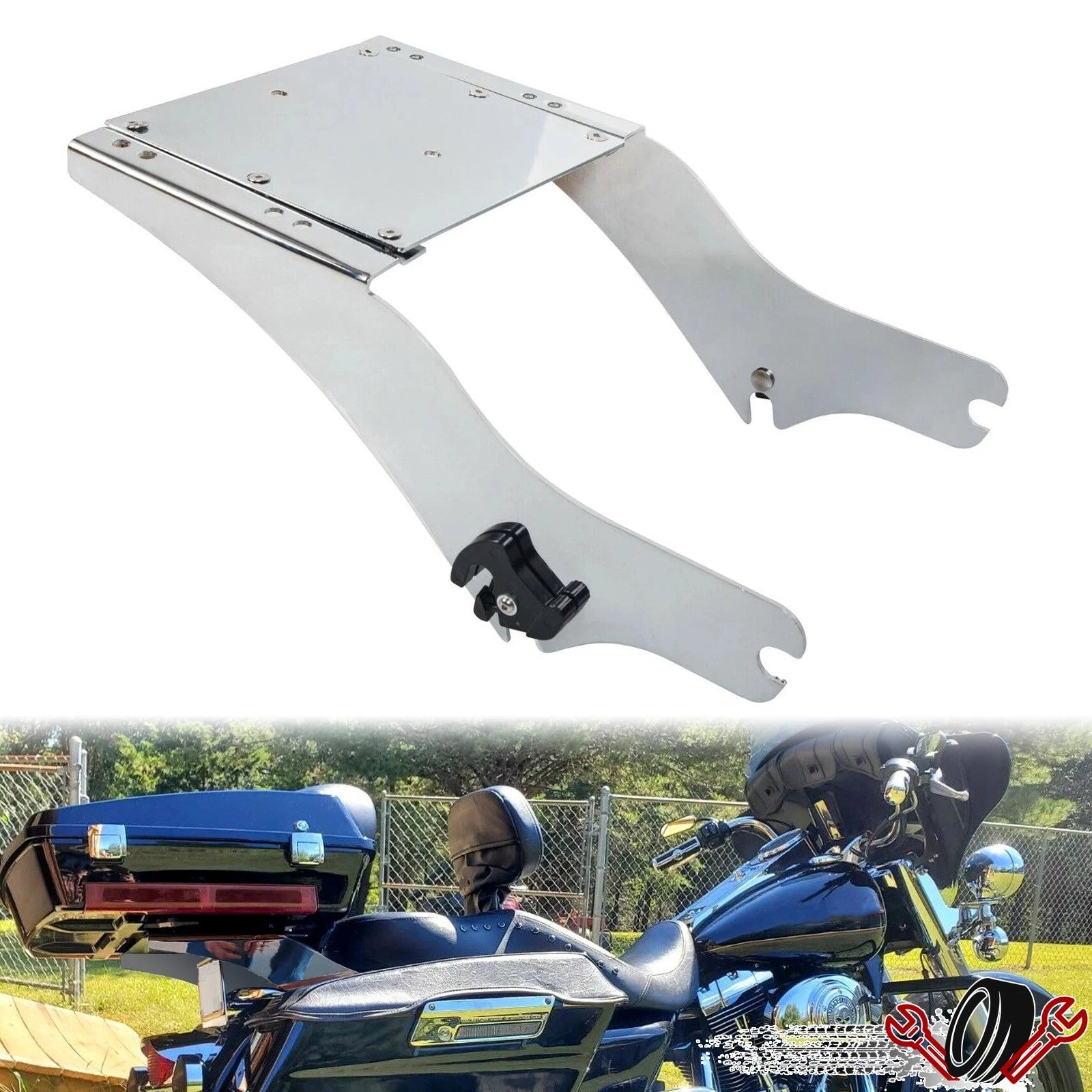 Trunk Pack Mount Rack for Harley Touring Road Glide (1997–2008)