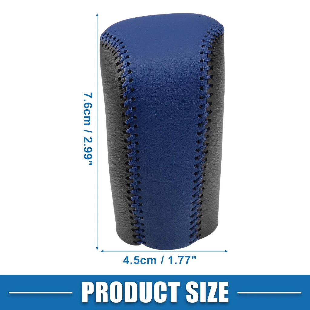 Gear Shift Head Knob Cover for Honda Civic (2016–2021) Black Blue Stitches