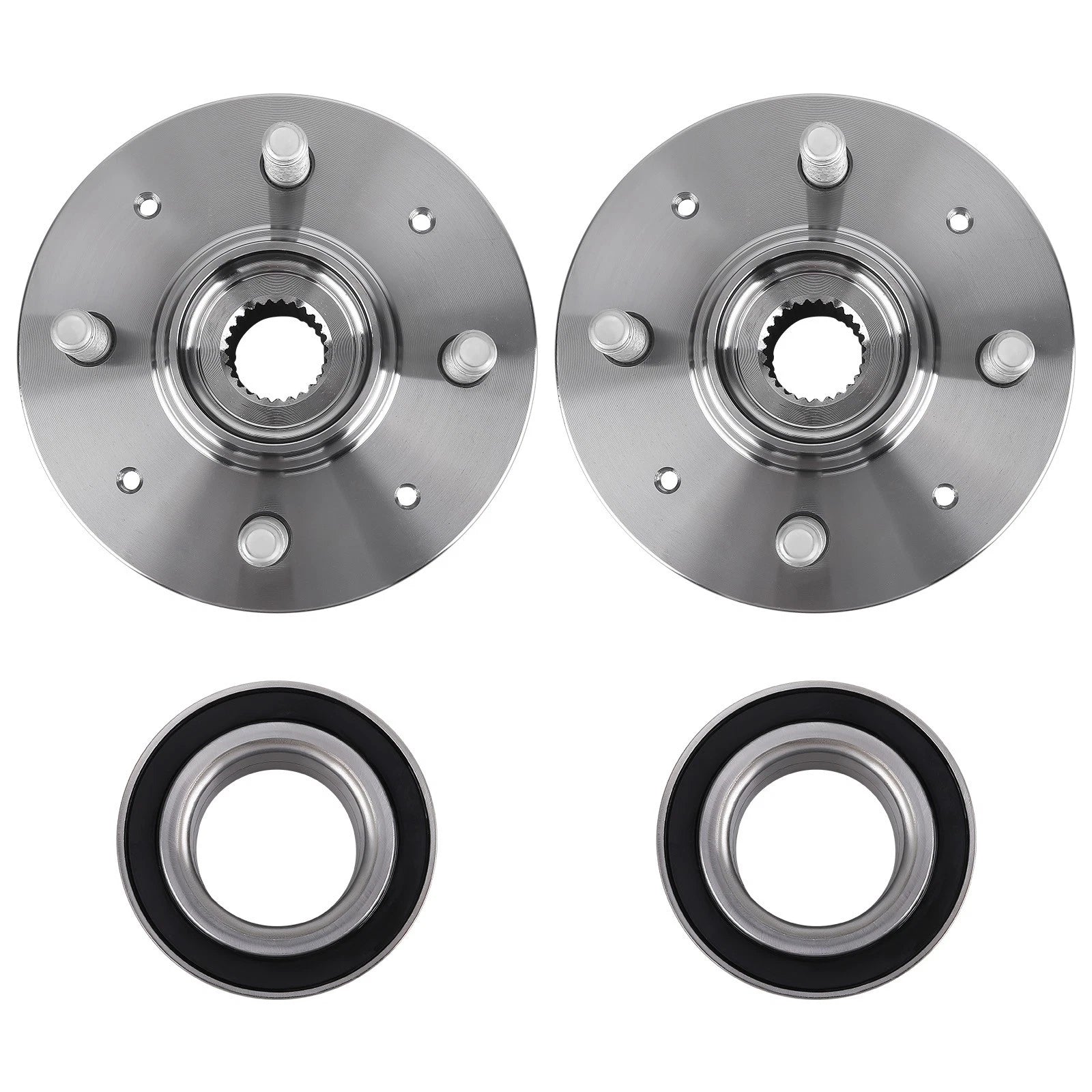 Set of 4 Wheel Hub & Bearing for Honda Civic Si (1996–1997) 510030 930456