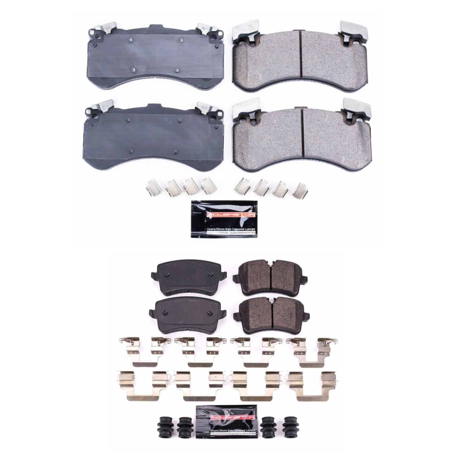 PowerStop Z23 Carbon-Fiber Ceramic Disc Brake Pads Kit for S6 S7 S8 (2012–2020)