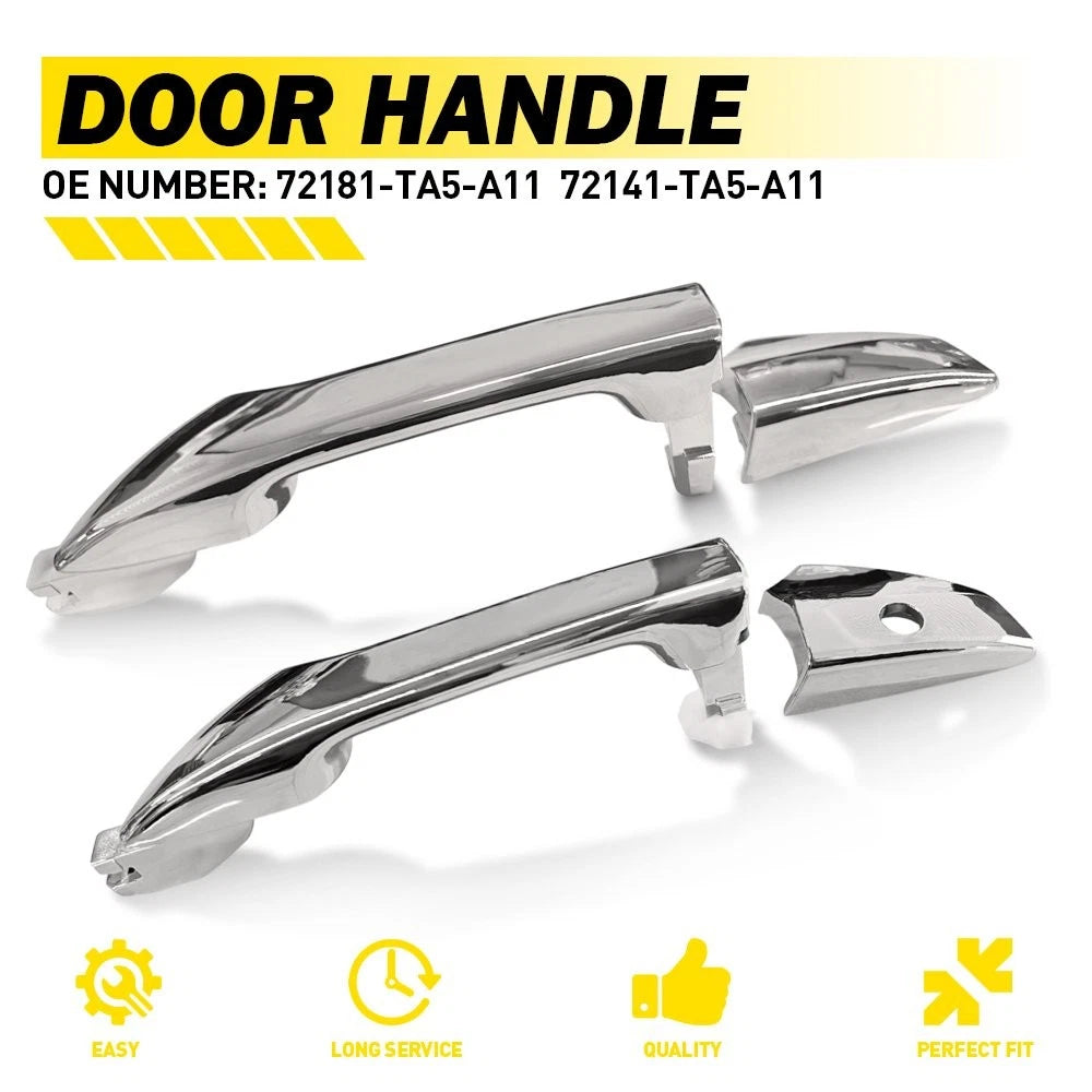 2X Outside Exterior Door Handle Front & Rear LH Driver for Honda Accord (2008–2012)