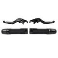 CNC Black Extendable Brake Clutch Levers & Grips for Daytona 675 (2006-2018)