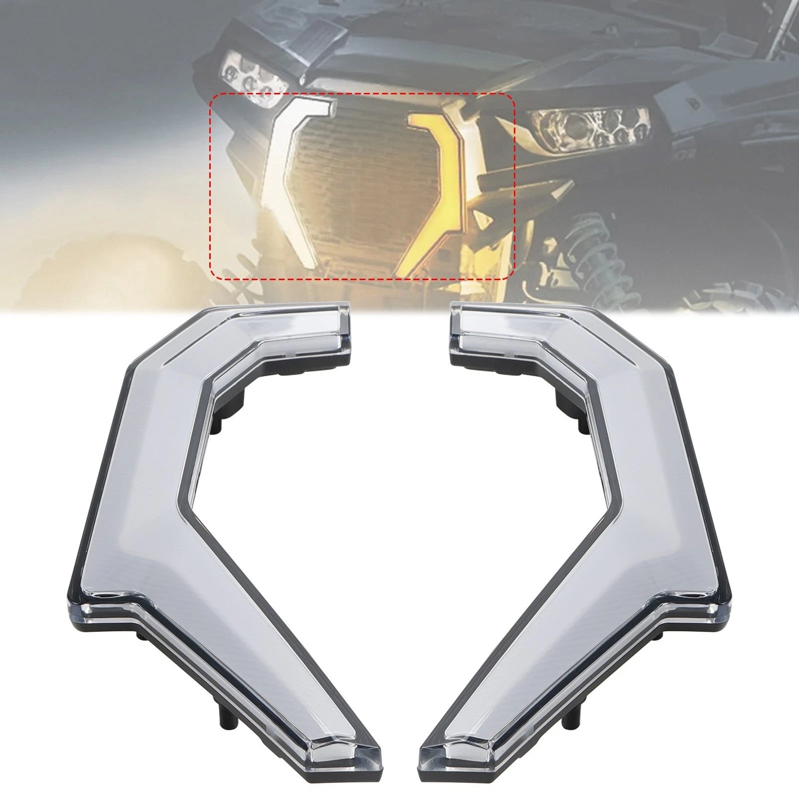 UTV Turn Signal Fang Accent Lights for Polaris RZR XP 4 1000/S 4 900 (2014–2020)