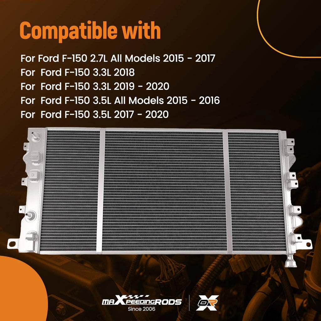 3-Row Aluminum Radiator for Ford F-150 (2015-2020)
