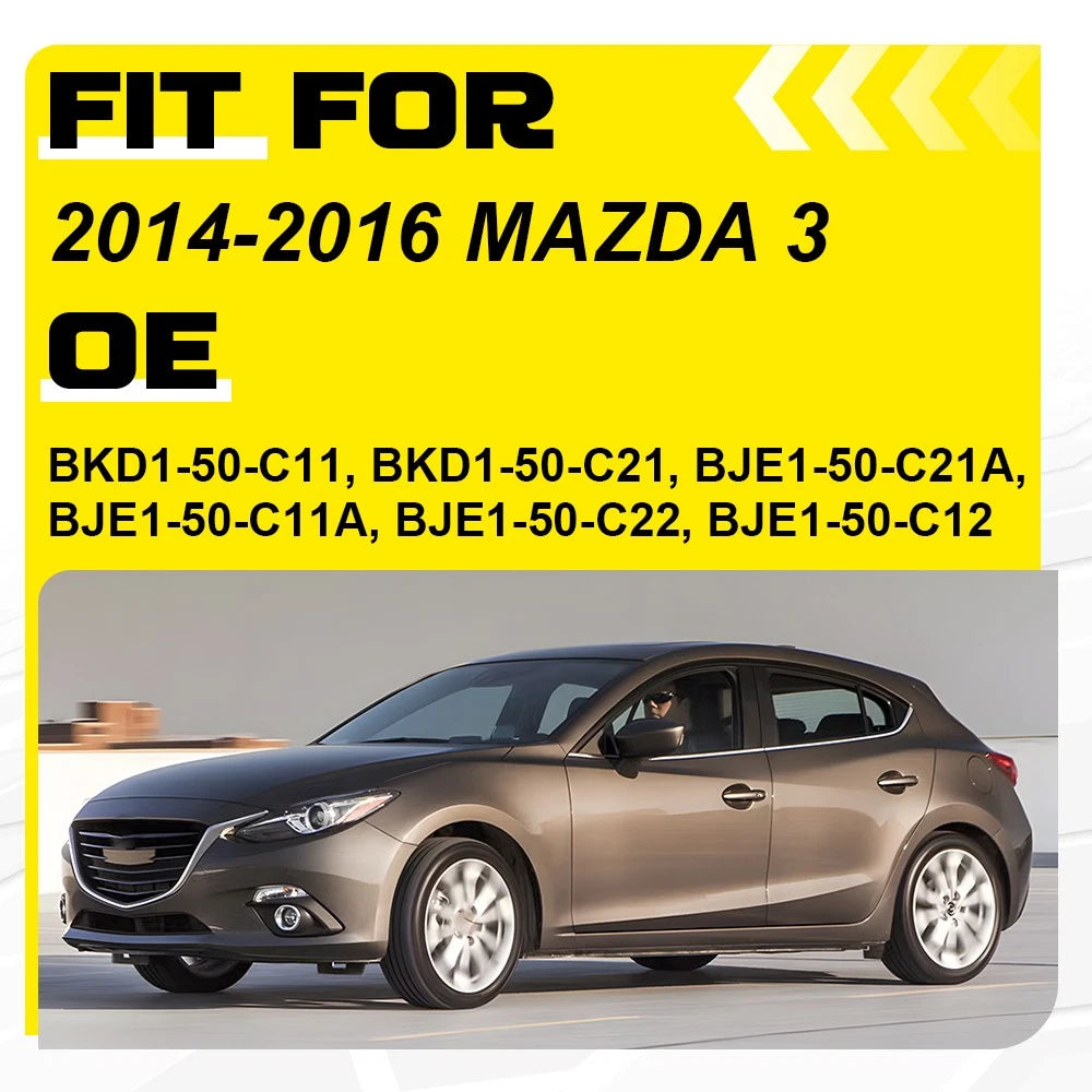 Set of 2 Fog Light Opening Bezel Covers for Mazda3 (2014–2016)
