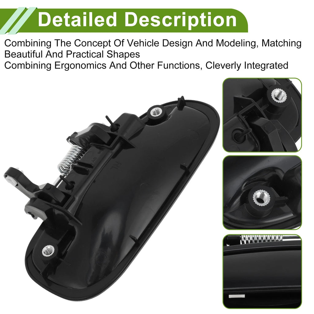 Exterior Door Handle for Honda Civic (1996–2000) No.72680S04003 Black Rear Left